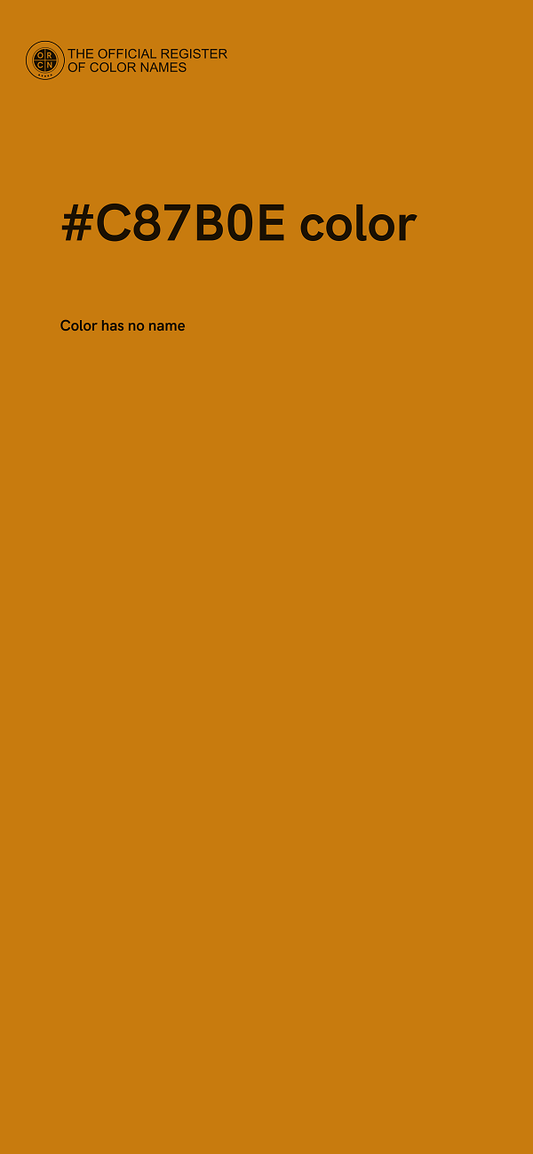 #C87B0E color image