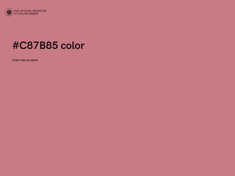 #C87B85 color image