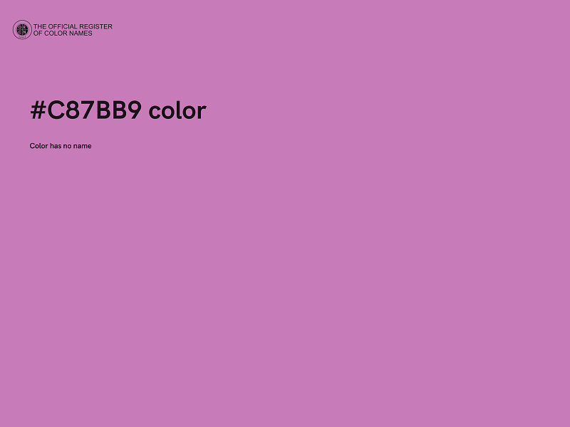 #C87BB9 color image