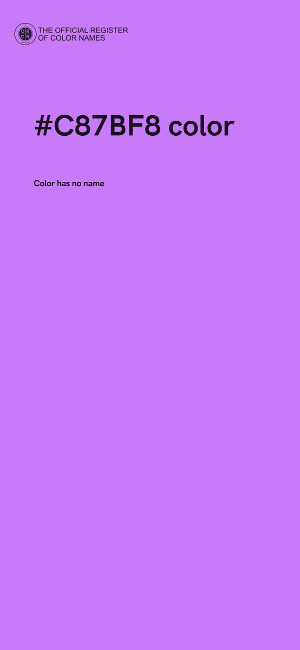 #C87BF8 color image