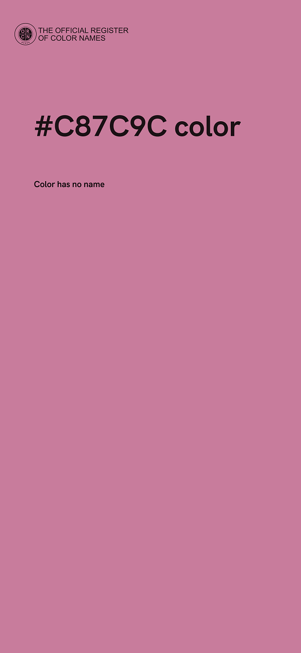 #C87C9C color image
