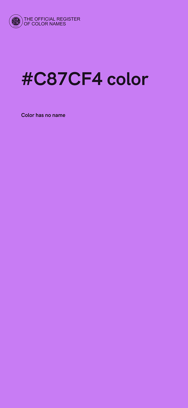 #C87CF4 color image
