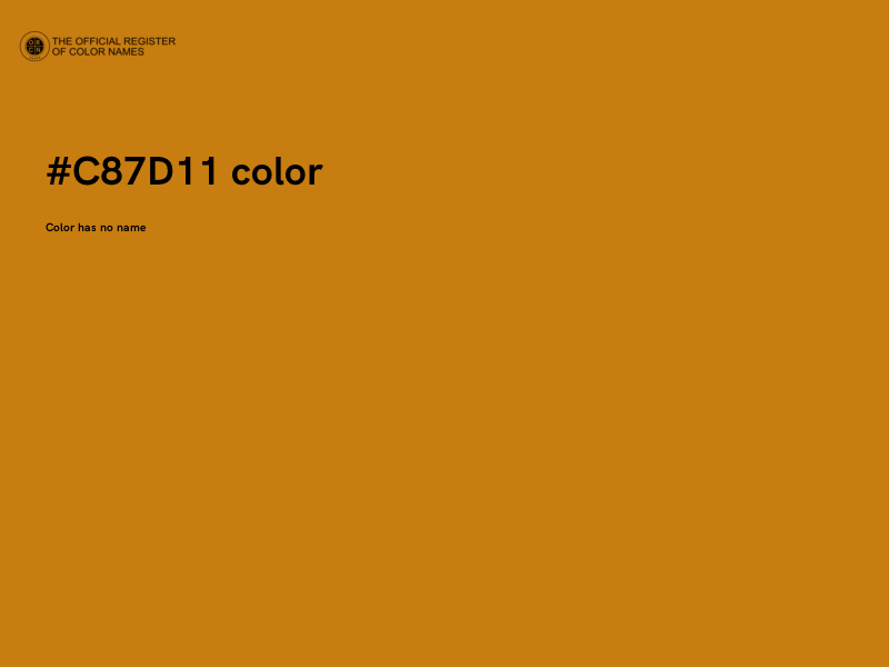 #C87D11 color image
