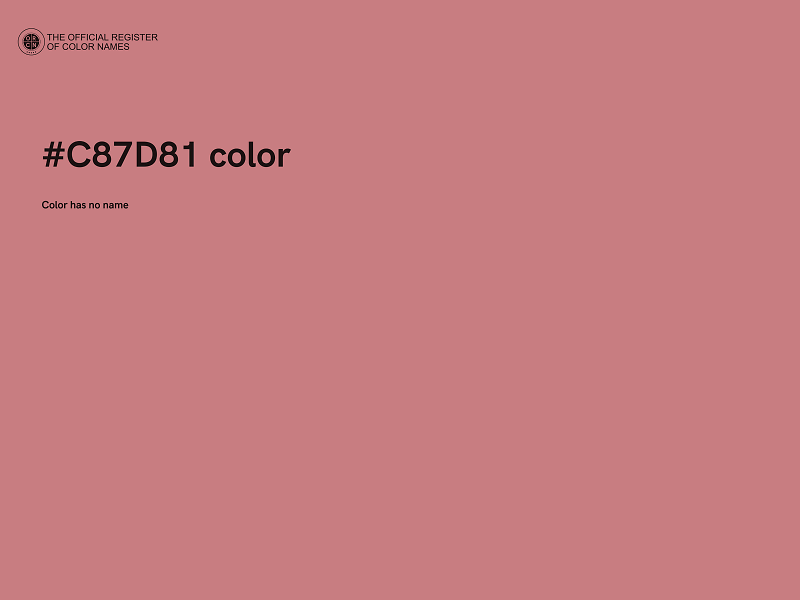 #C87D81 color image