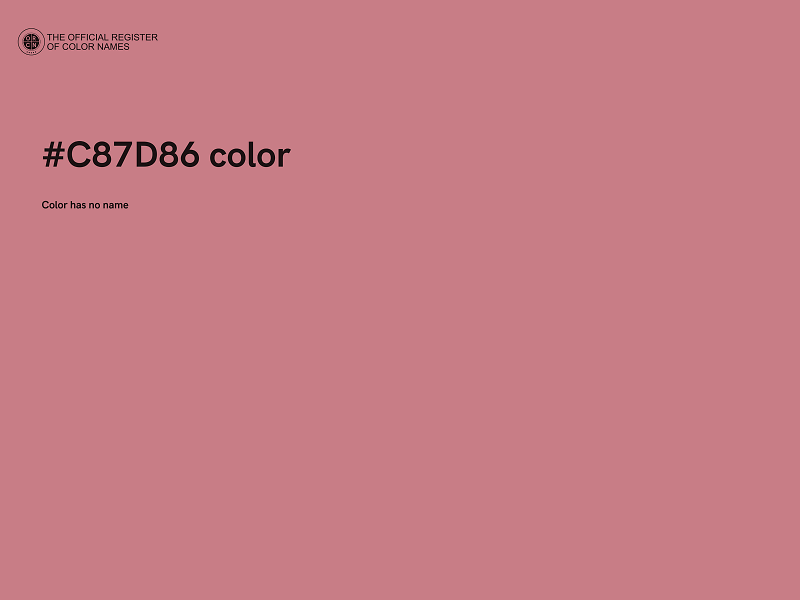 #C87D86 color image