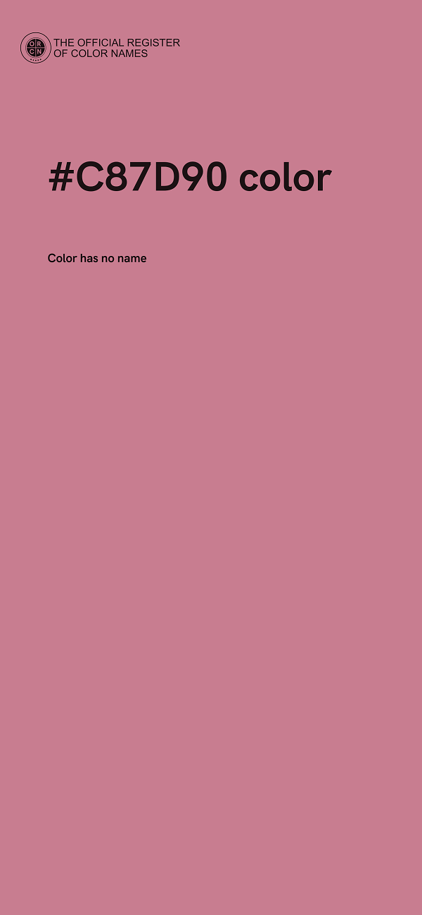#C87D90 color image