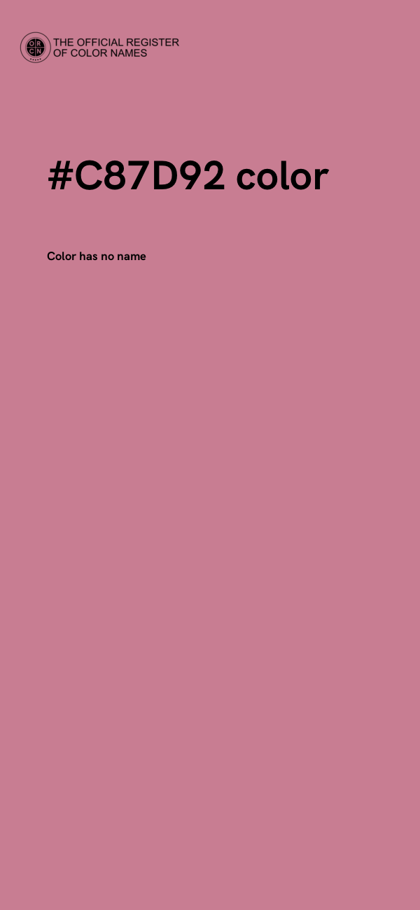 #C87D92 color image