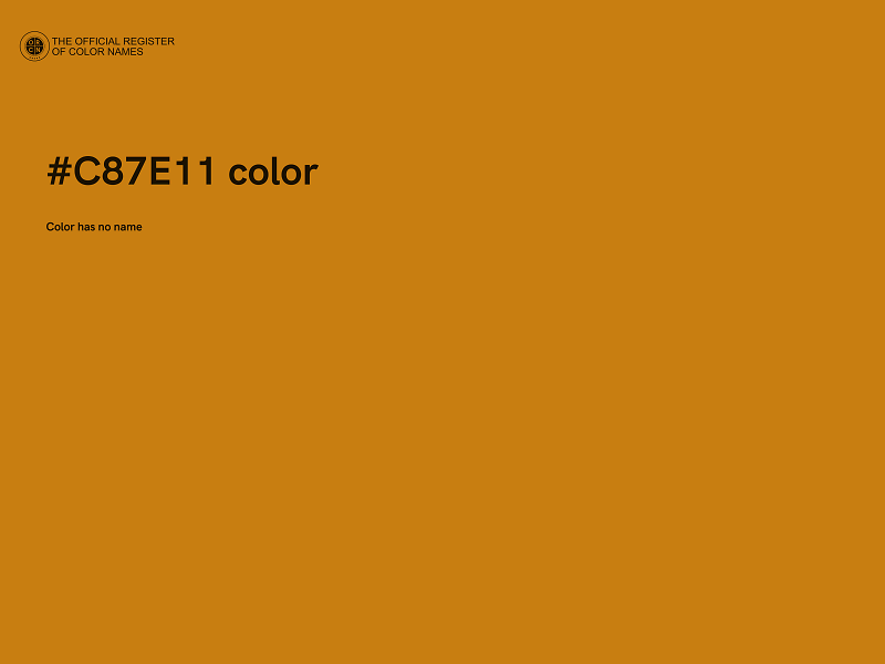 #C87E11 color image