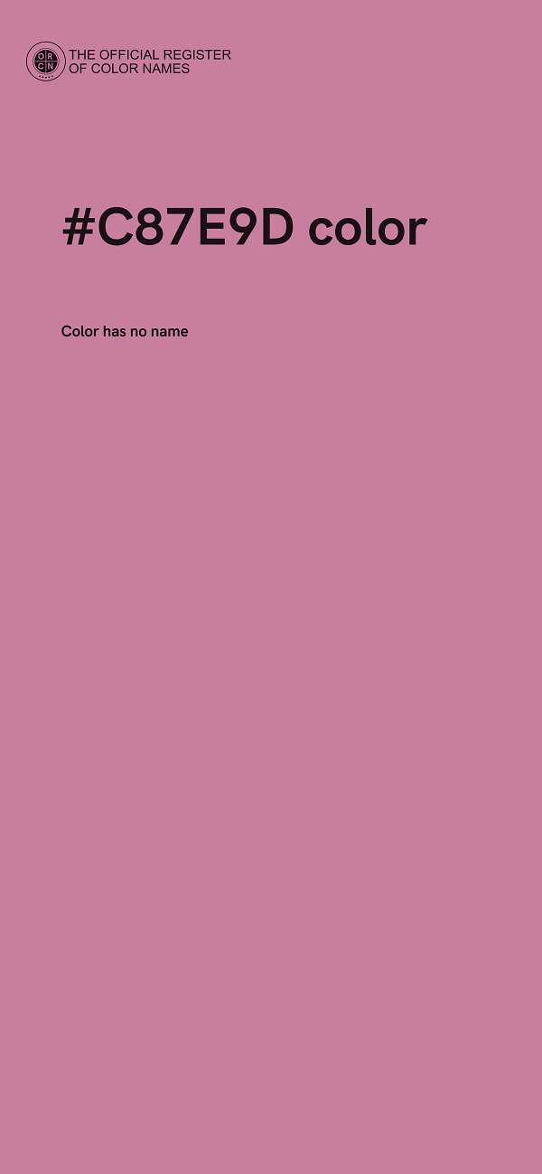 #C87E9D color image