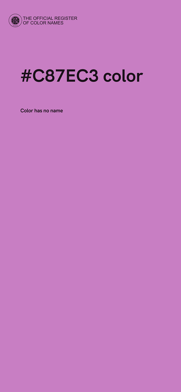 #C87EC3 color image