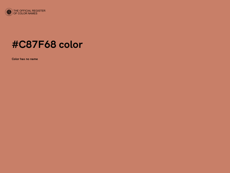#C87F68 color image