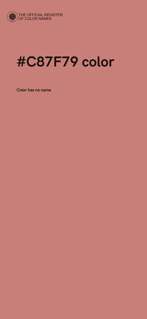 #C87F79 color image