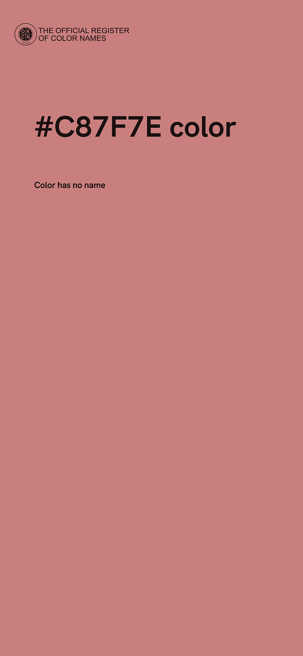 #C87F7E color image