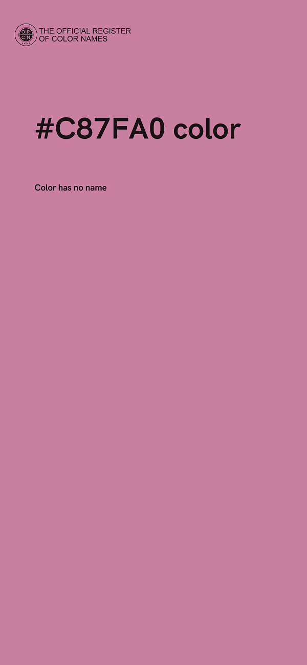 #C87FA0 color image