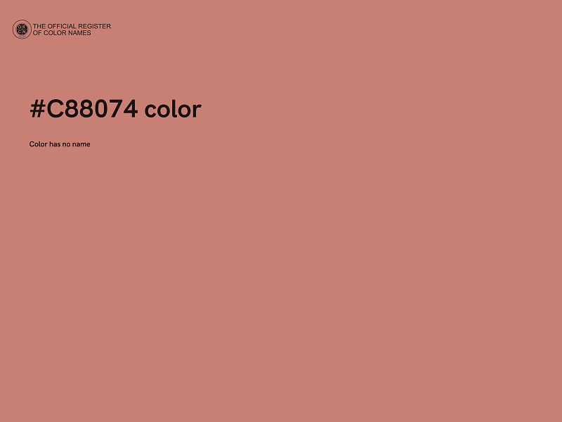 #C88074 color image