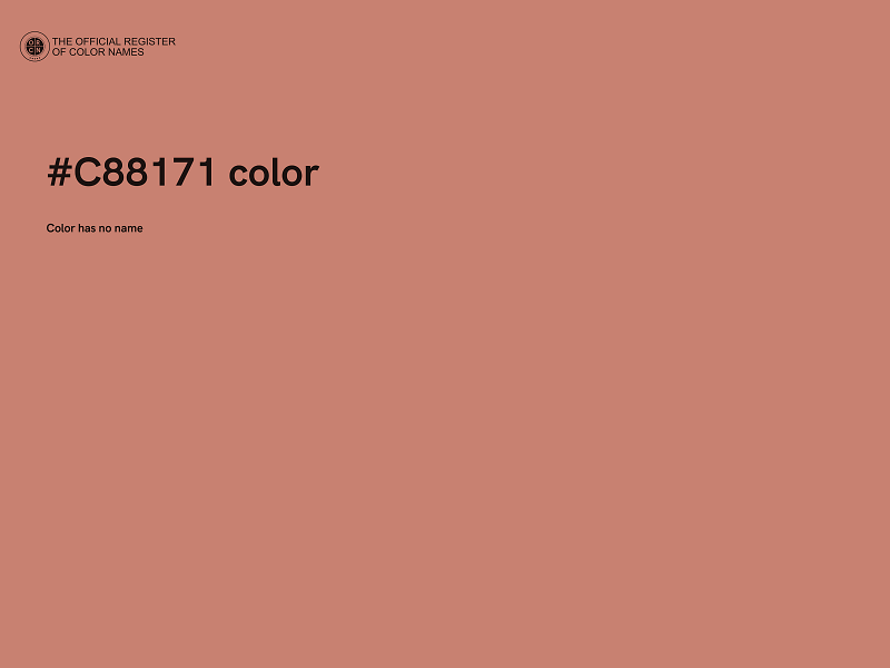 #C88171 color image
