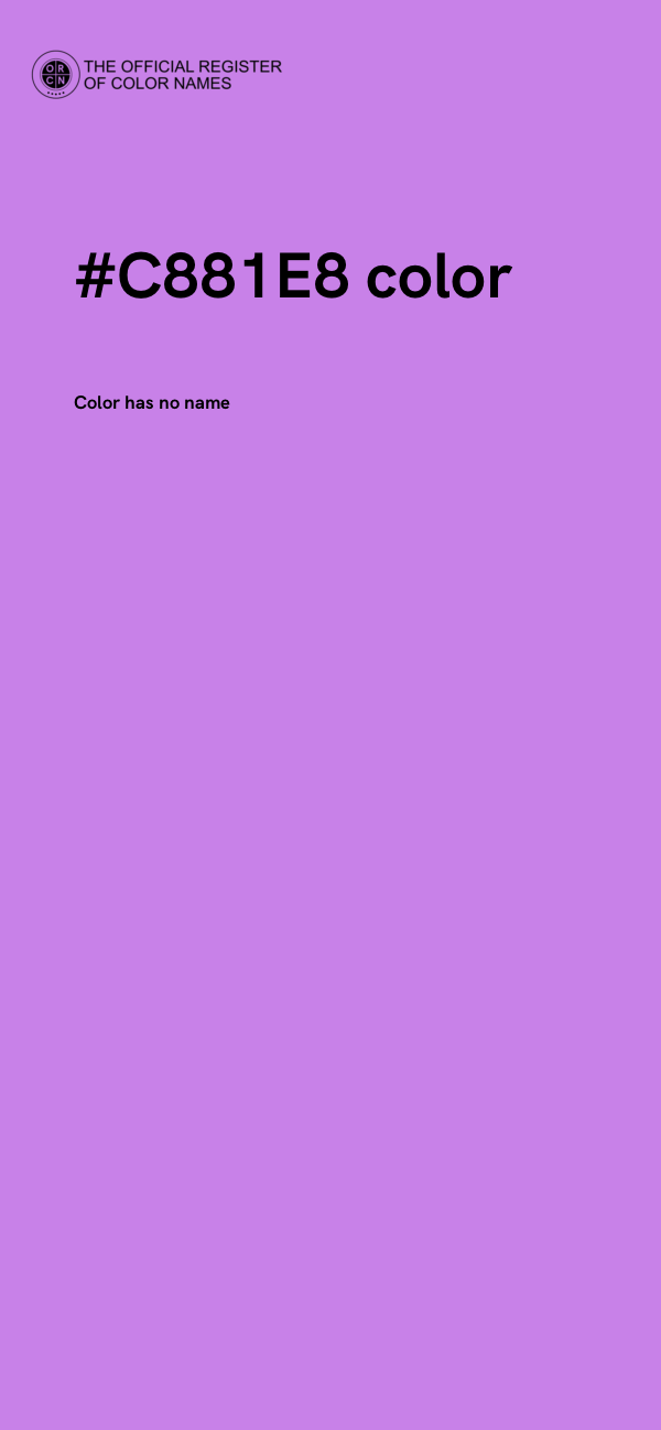 #C881E8 color image