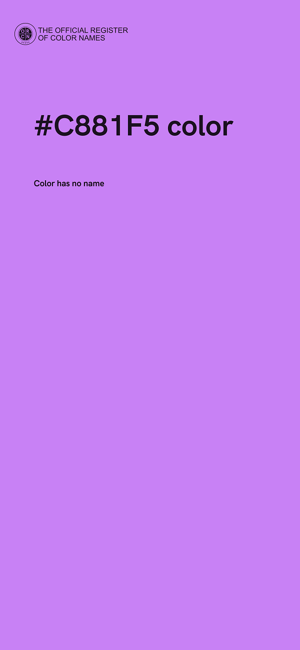 #C881F5 color image