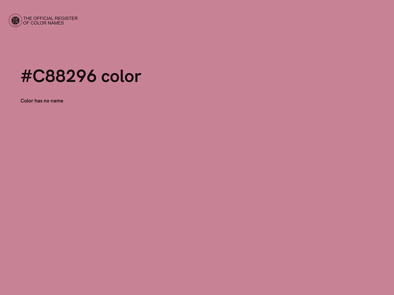 #C88296 color image