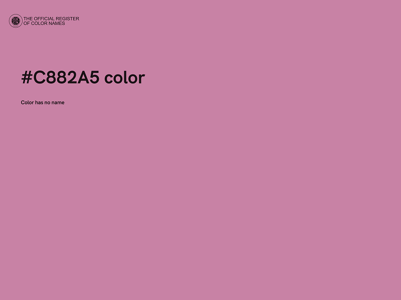 #C882A5 color image