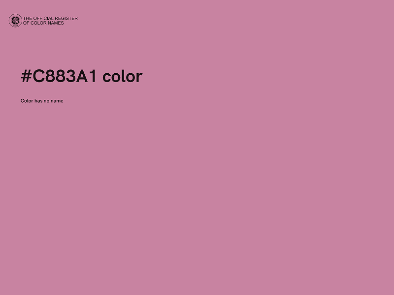 #C883A1 color image