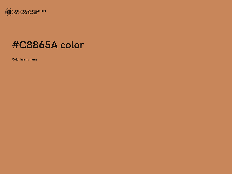 #C8865A color image