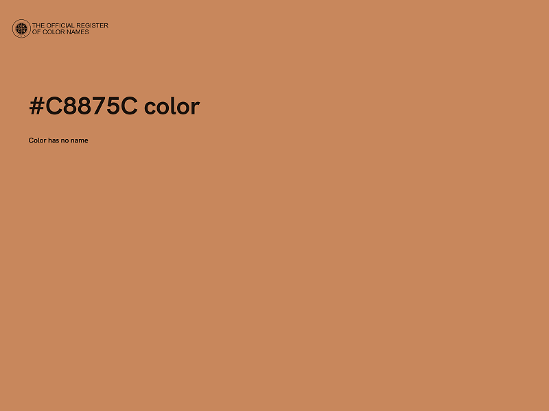 #C8875C color image