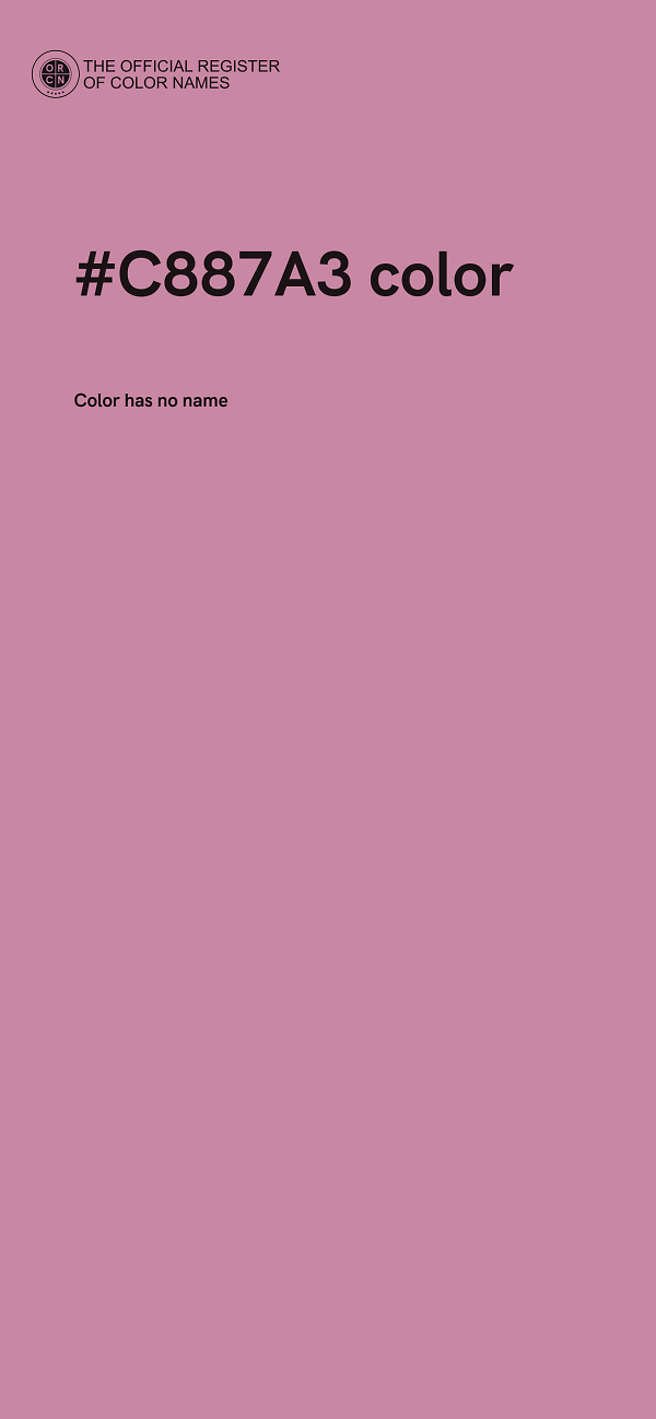 #C887A3 color image