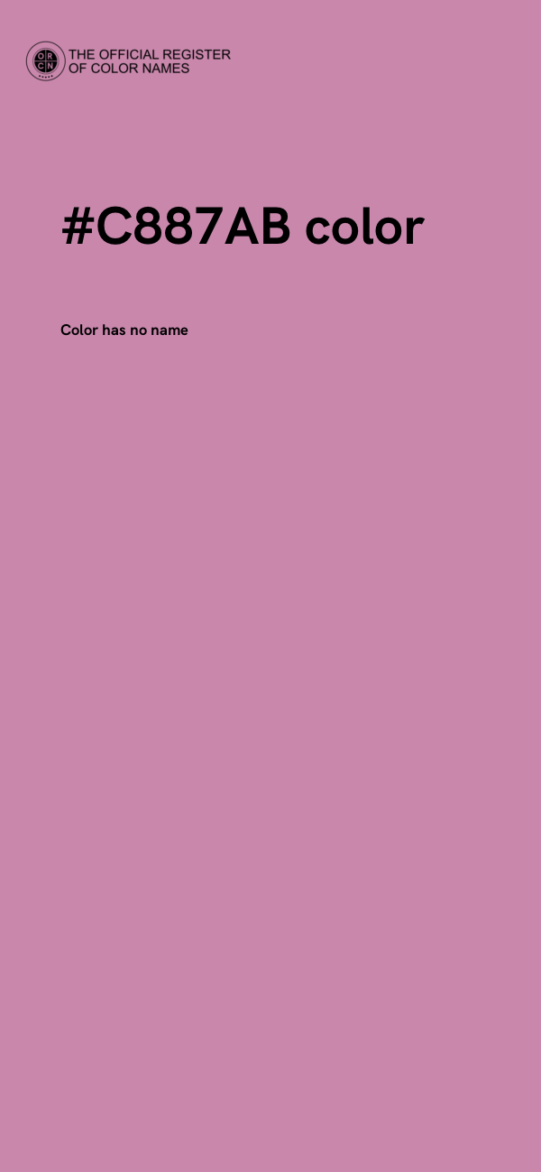#C887AB color image