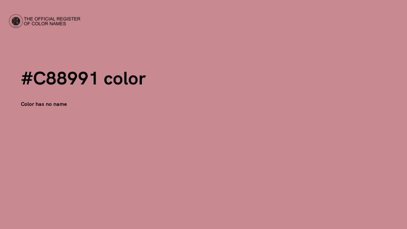 #C88991 color image