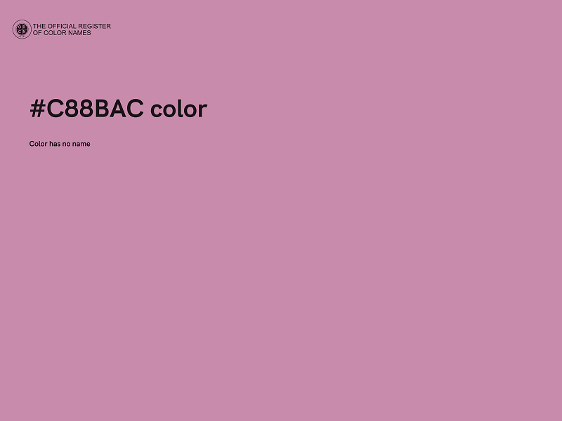 #C88BAC color image