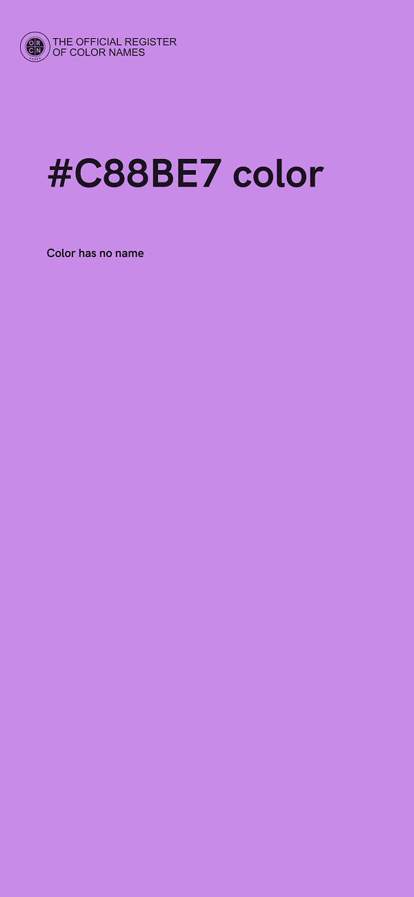 #C88BE7 color image
