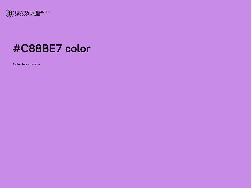 #C88BE7 color image