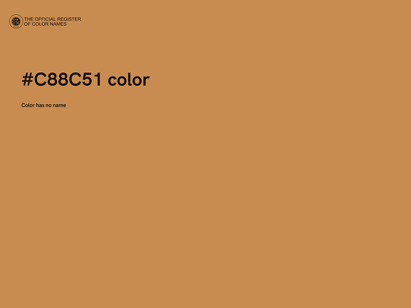 #C88C51 color image