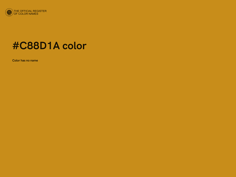 #C88D1A color image