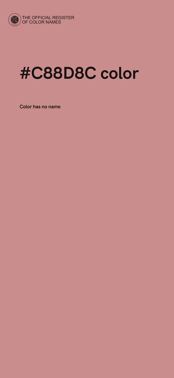 #C88D8C color image
