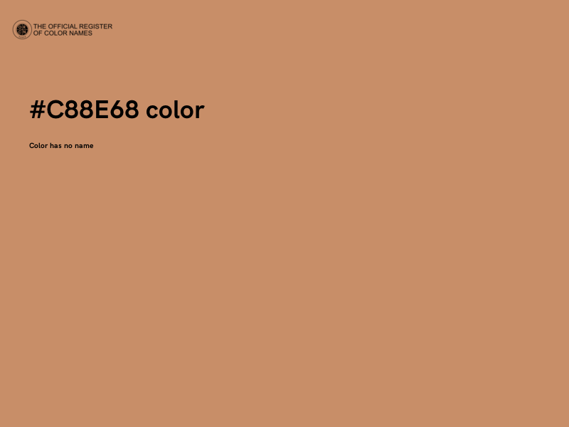 #C88E68 color image