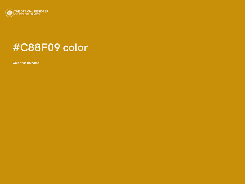 #C88F09 color image