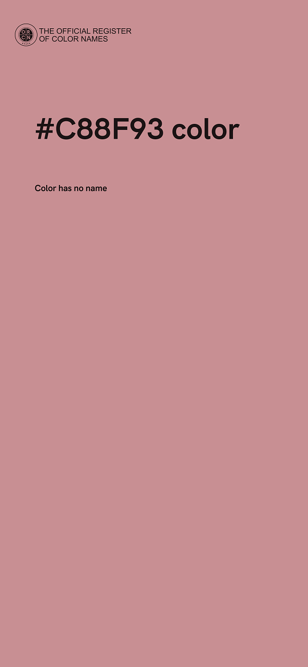 #C88F93 color image