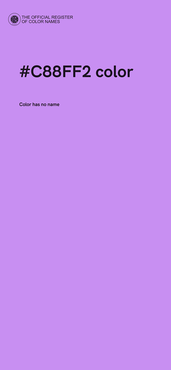 #C88FF2 color image