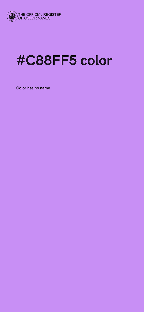 #C88FF5 color image