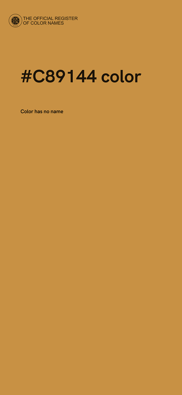 #C89144 color image