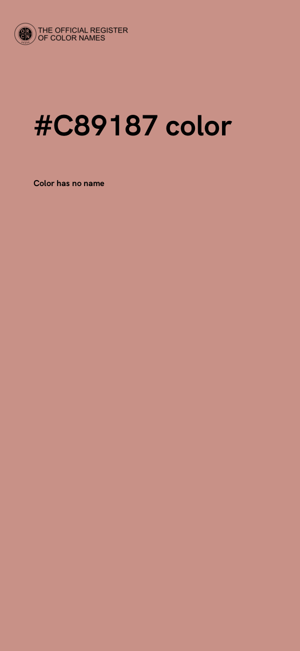#C89187 color image