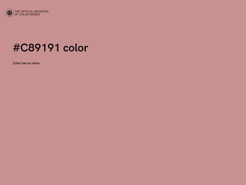 #C89191 color image