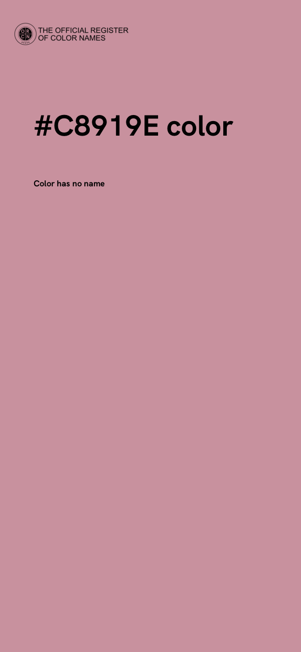 #C8919E color image