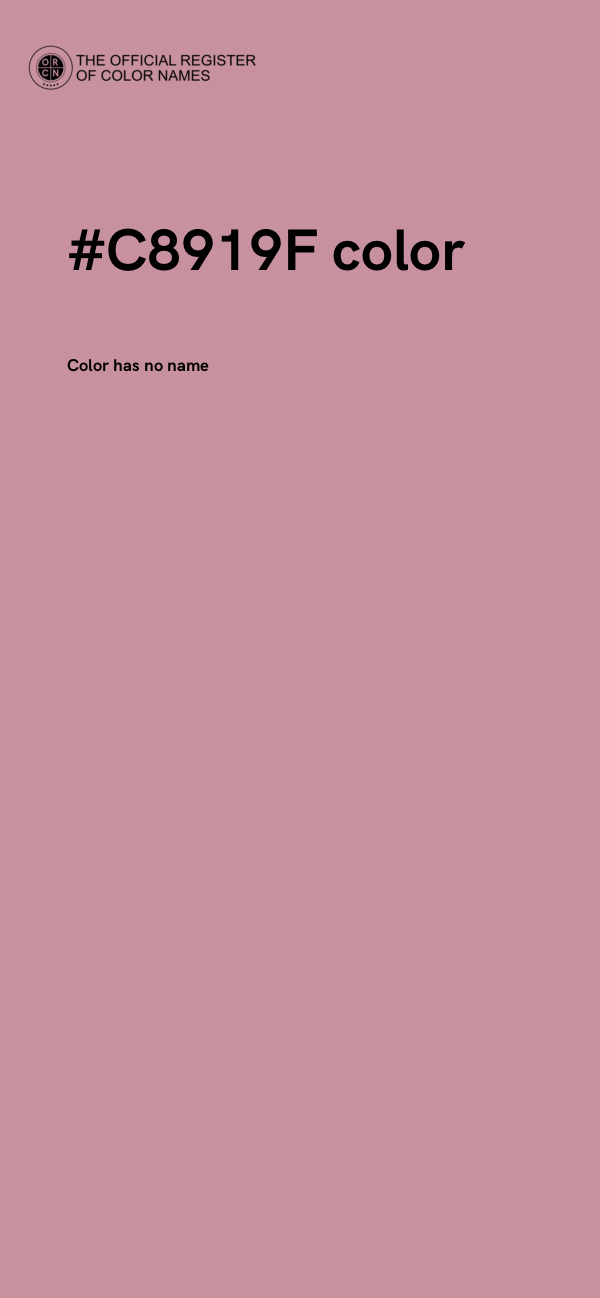 #C8919F color image