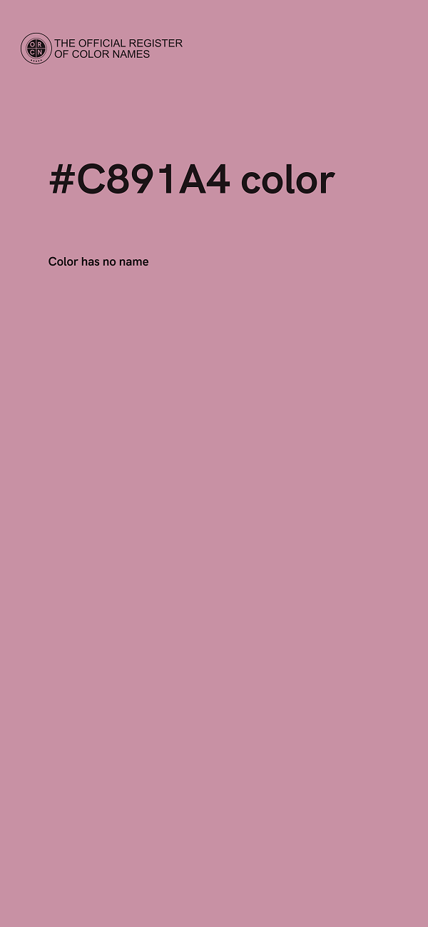 #C891A4 color image