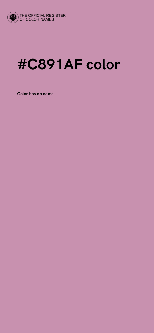 #C891AF color image