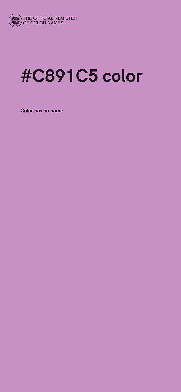 #C891C5 color image