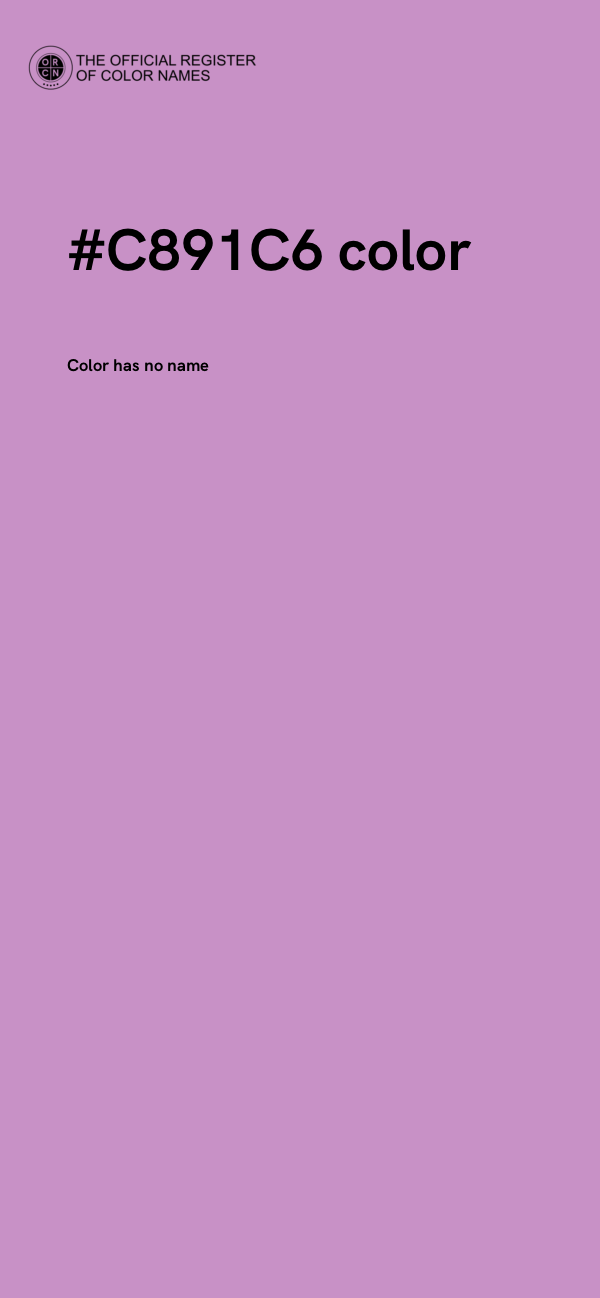 #C891C6 color image